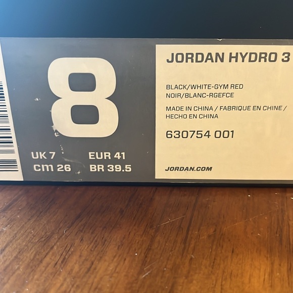 Nike Air Jordan Hydro 3 Slides Sandals Shoes new 630754 001 Mens Size 8 - Picture 14 of 14